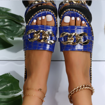 Rasteirinha Feminina Celeste